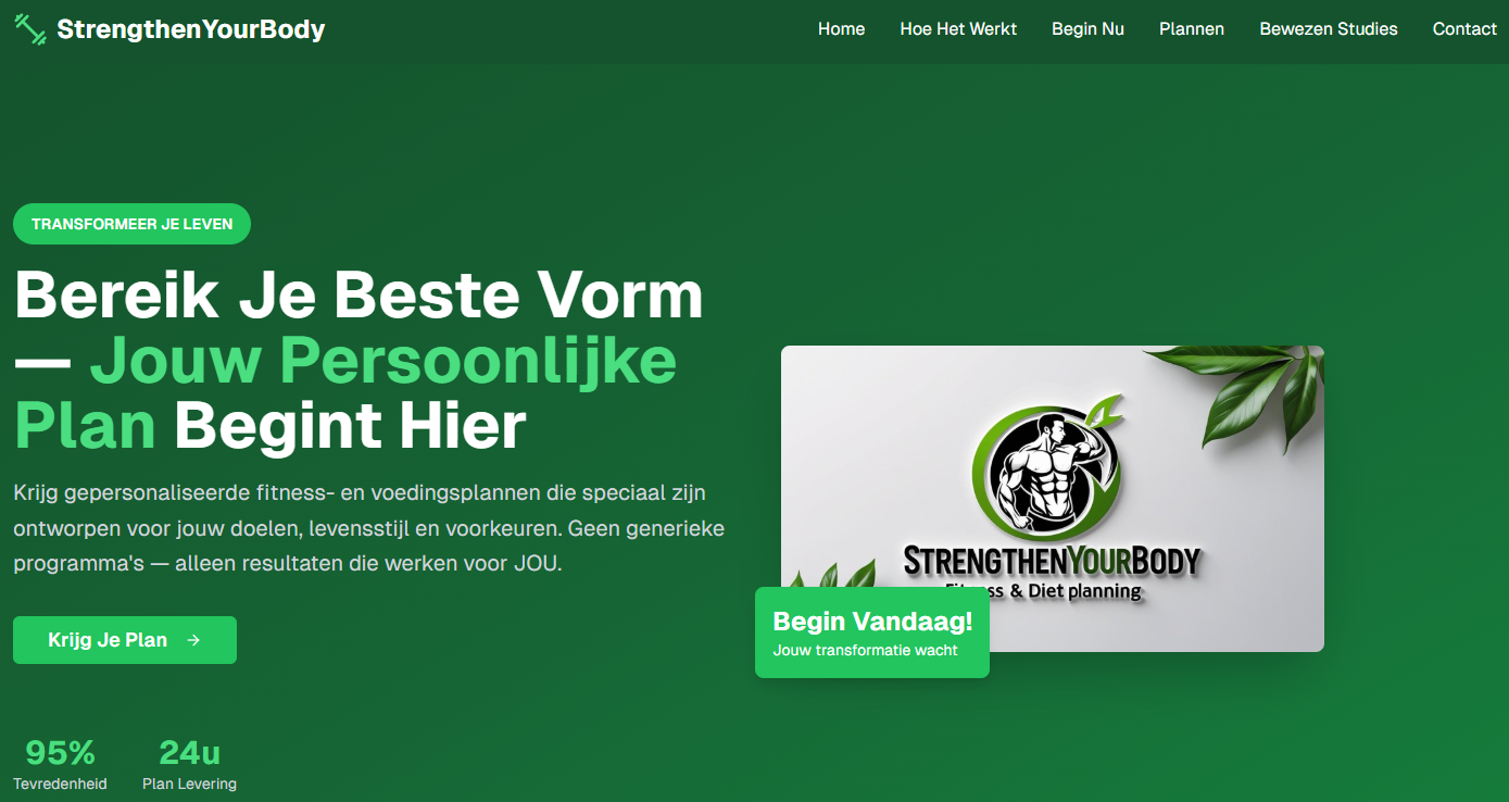 Personal Trainer Website 1